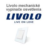 Livolo mechanické vypínače osvetlenia
