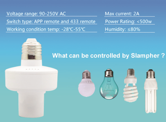 Smart Slampher - inteligentná wifi objímka na žiarovku