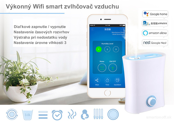 Smart Humidifier - inteligentný zvlhčovač vzduchu