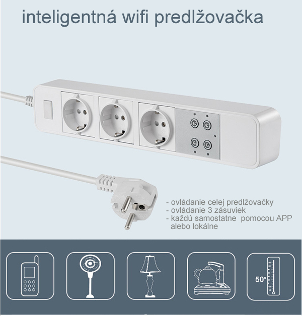 Smart EL02 - inteligentná wifi predlžovačka