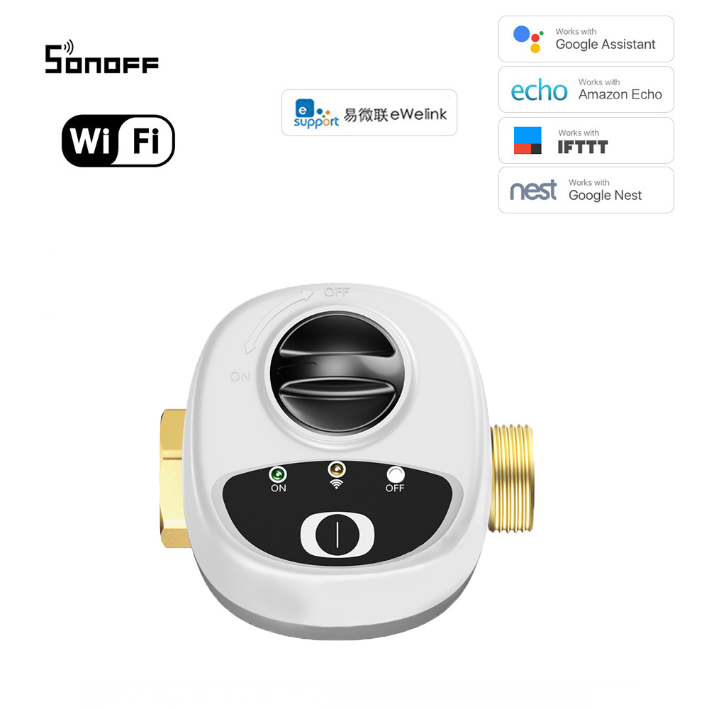 WiFi Sonoff (eWelink) inteligentný ventil pre vodovodné potrubie 1/2″ inch (DN15), PN16
