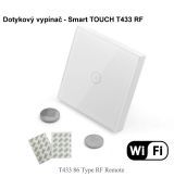 Dotykový bezdrôtový batériový vypínač - Sonoff TOUCH T433 RF