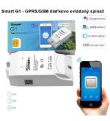 Smart Sonoff G1 - GPRS/GSM diaľkovo ovládaný spínač