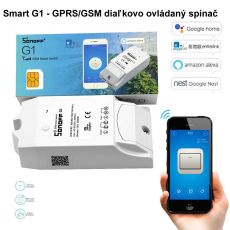 Smart Sonoff G1 - GPRS/GSM diaľkovo ovládaný spínač