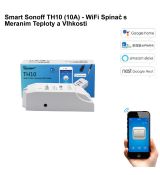 Smart Sonoff TH10 (10A) - WiFi Spínač s Meraním Teploty a Vlhkosti