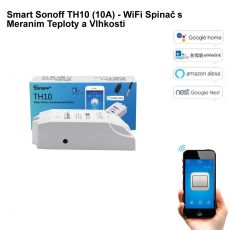Smart Sonoff TH10 (10A) - WiFi Spínač s Meraním Teploty a Vlhkosti