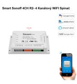 Smart Sonoff 4CH R2- 4 Kanálový WiFI Spínač