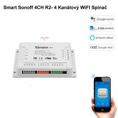 Smart Sonoff 4CH R2- 4 Kanálový WiFI Spínač