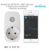 BroadLink SP3S EU - WiFi zásuvka s diaľkovým ovládaním + monitor El.energie