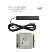 GSM volač ESIM252 v plastovej krabičke na DIN lištu