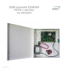 GSM ústredňa ESIM364 PSTN v skrinke so zdrojom