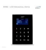 EKB2 - LCD klávesnica, čierna