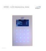 EKB2 - LCD klávesnica, biela