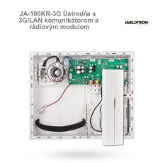JA-106KR-3G Ústredňa s 3G/LAN komunikátorom a rádiovým modulom