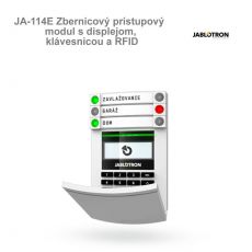 JA-114E Zbernicový prístupový modul s displejom, klávesnicou a RFID