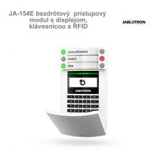 JA-154E prístupový bezdrôtový modul s displejom, klávesnicou a RFID