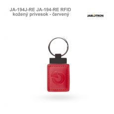 Jablotron JA-194-RE RFID kožený prívesok - červený