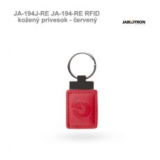 Jablotron JA-194-RE RFID kožený prívesok - červený