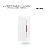 JA-182SH Bezdrôtový detektor otrasov alebo náklonu