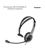 Panasonic RP-TCA430E-S náhlavná súprava