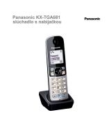 Panasonic KX-TGA681 slúchadlo s nabíjačkou