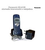 Panasonic KX-A120 slúchadlo tmavomodré s nabíjačkou