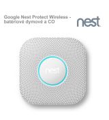 Google Nest Protect Wireless - batériové dymové a CO