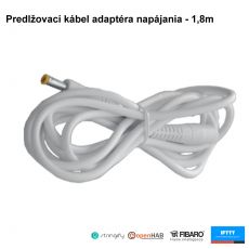 SMARWI - Predlžovací kábel adaptéra napájania - 1,8m