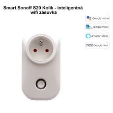 Smart Sonoff S20 Kolík - inteligentná wifi zásuvka