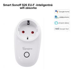 Smart Sonoff S26 EU-F -Inteligentná wifi zásuvka