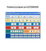 Počítačový program pre AUTOSERVIS