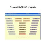 Program SKLADOVÁ evidencia