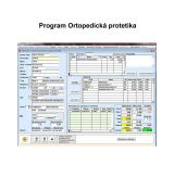 Program Ortopedická protetika