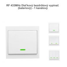 RF 433MHz Diaľkový bezdrôtový vypínač