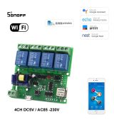 Sonoff 4CH DC5V /AC85-230V 4 Kanálový WiFI Spínač