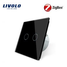 LIVOLO ZigBee bezdrôtový vypínač č.5B - čierny VL-C702SZ-12