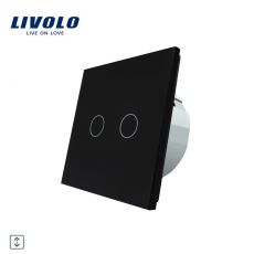 LIVOLO Žalúziový ovládač - čierny VL-C702W-12