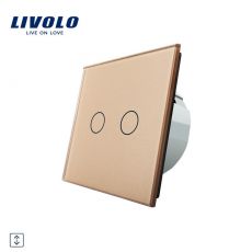 LIVOLO Žalúziový ovládač - zlatý VL-C702W-13