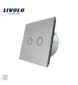 LIVOLO Žalúziový ovládač - strieborný VL-C702W-15