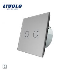 LIVOLO Žalúziový ovládač - strieborný VL-C702W-15