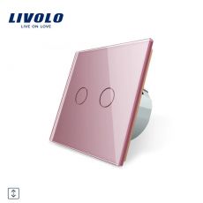 LIVOLO Žalúziový ovládač - ružový VL-C702W-17