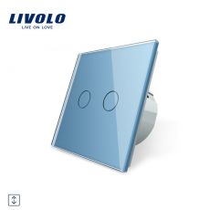 LIVOLO Žalúziový ovládač - modrý VL-C702W-19