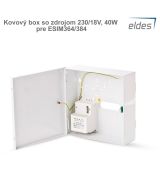 Kovový box so zdrojom 230/18V, 40W pre ESIM364/384