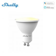 Shelly DUO RGBW, stmievateľná žiarovka 475 lm, závit GU10, nastaviteľná teplota biele, WiFi