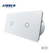 LIVOLO VL-2C701DR-11 Dotykový stmievač osvetlenia RF - biely