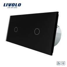 LIVOLO VL-2C701DR-12 Dotykový stmievač osvetlenia RF - čierny