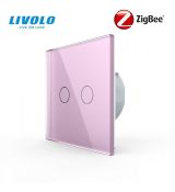LIVOLO ZigBee bezdrôtový vypínač č.5B - ružový VL-C702SZ-17