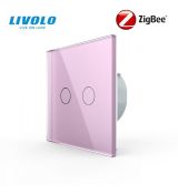 LIVOLO ZigBee bezdrôtový vypínač č.5B - ružový VL-C702SZ-17