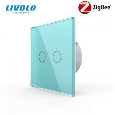 LIVOLO ZigBee bezdrôtový vypínač č.5B - zelený VL-C702SZ-18