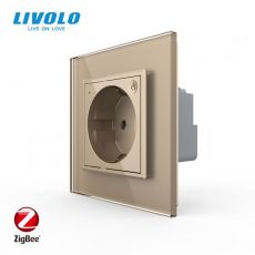 LIVOLO ZigBee zásuvka EU - zlatá VL-C7C1Z-13